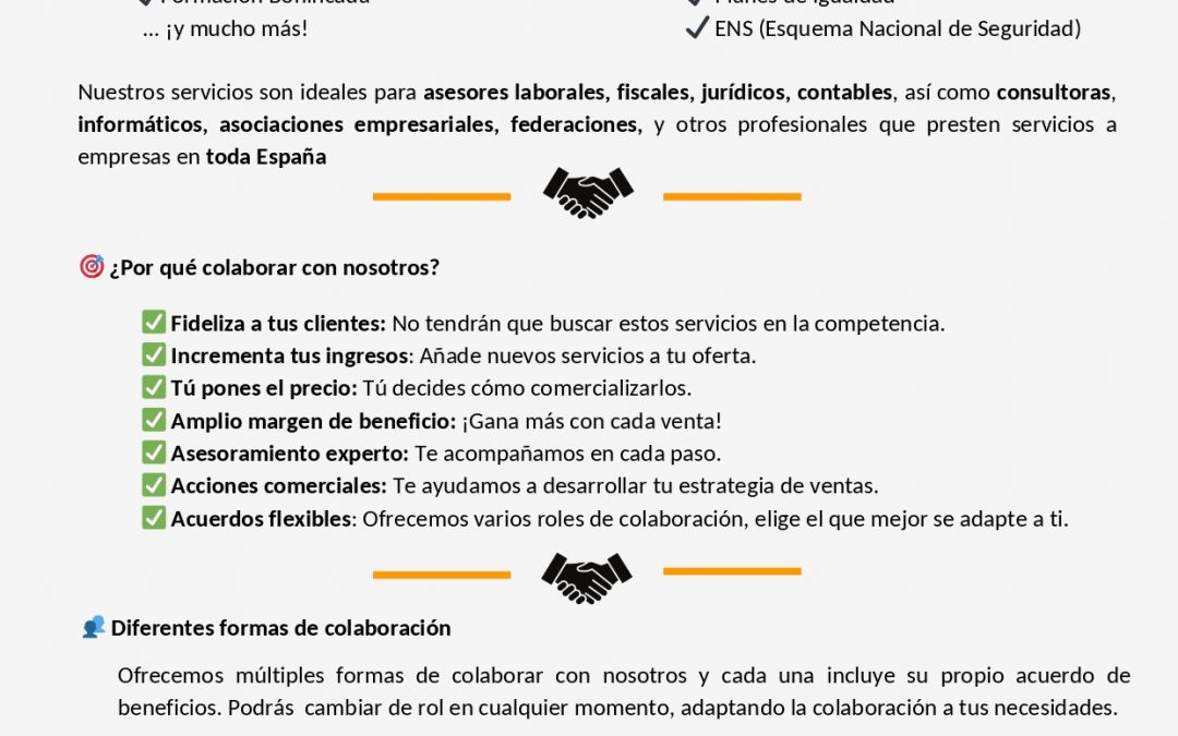 Aumentar ingresos colaborando con nuestros servicios